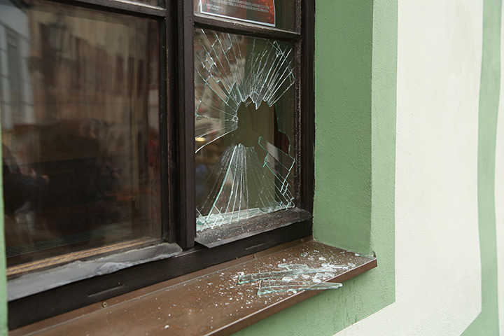 A2B Glass are able to board up broken windows while they are being repaired in Accrington.